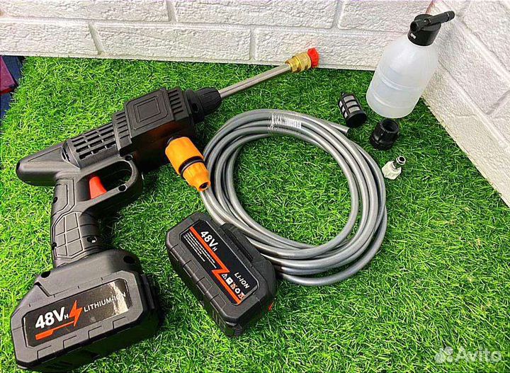 Портативная мойка высокого давления 2 акб