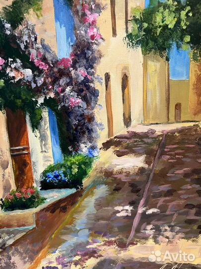 Картина маслом на холсте Европейские Улочки