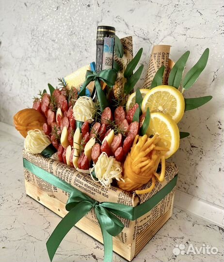 Мужской съедобный букет/корзины/наборы/подарок