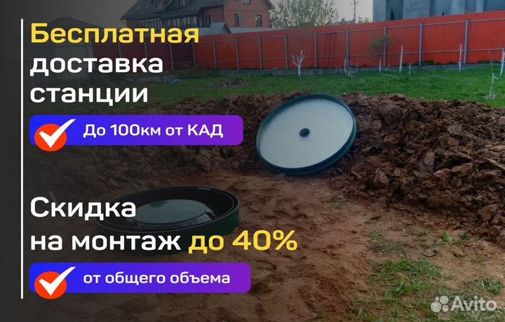 Септик (под ключ, с установкой)