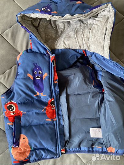 Детская жилетка, безрукавка теплая