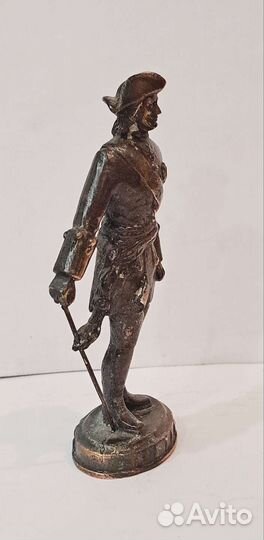 Статуэтка Петр 1, бронза, литье, клеймо А.М., 9 см