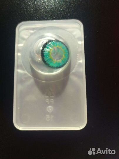 Линзы зеленые для глаз