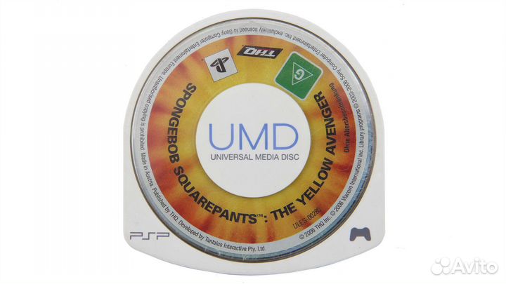 SpongeBob Squarepants The Yellow Avenger для PSP