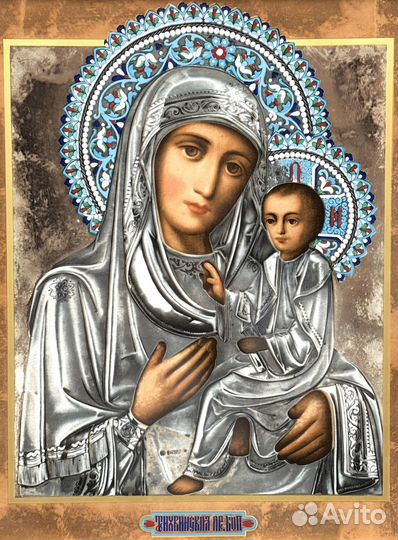 Икона на фарфоре Heinrich Villeroy & Boch