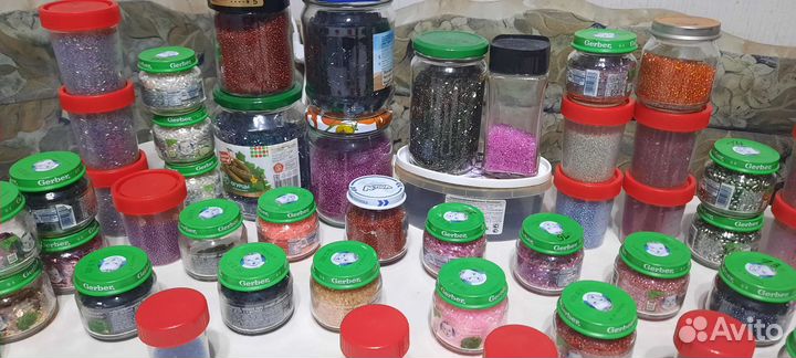 Очень большой набор бисера