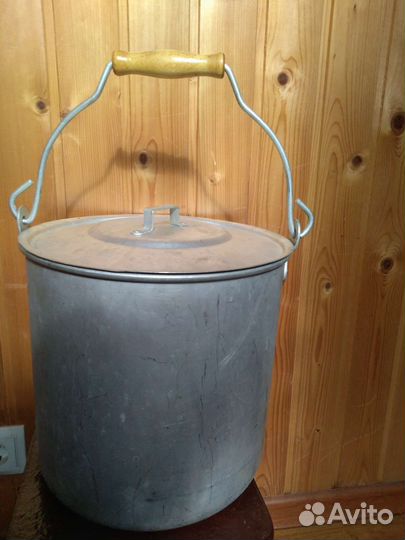 Кастрюля алюминиевая СССР 10 литров, новая