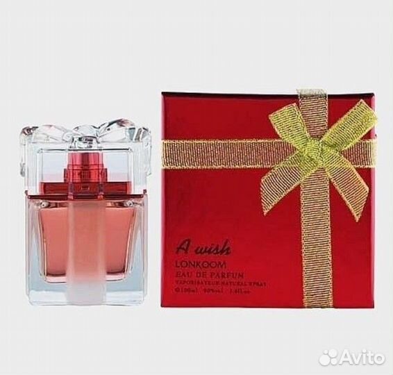 Lonkoom A wish Красный 100ml готовый подарок