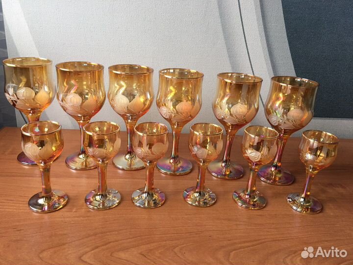 Хрустальные и стеклянные стаканы СССР