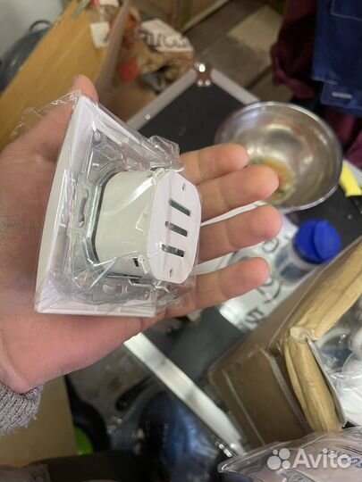 Выключатель 2-х клавишный с/у с подсветкой 10А