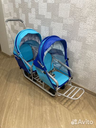 Санки коляска для двойни