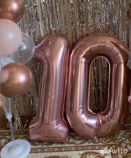 Воздушные шары Цыфра 10