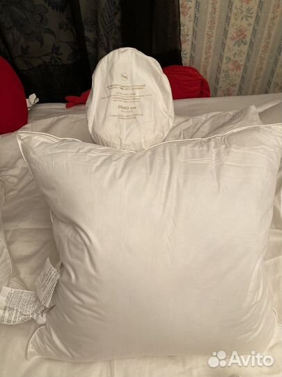 Подушка Zara home 50 на 75 и 60 на 60 перо