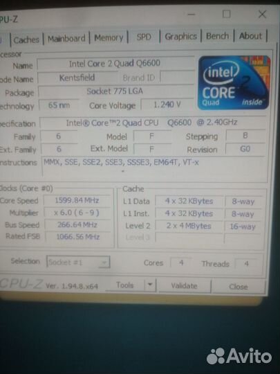 Материнская плата ASRock. P43, + Q6600