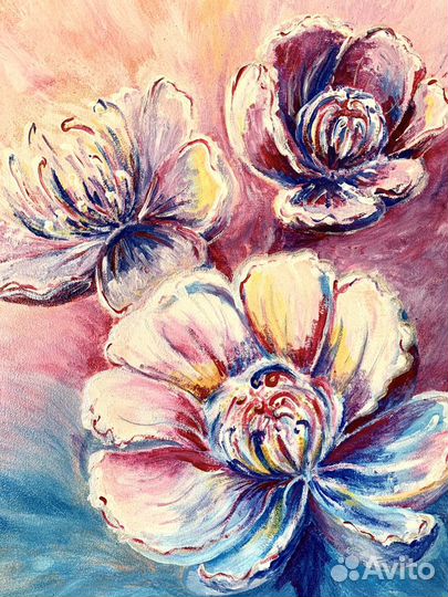 Картина на холсте «Цветение». Подарок - украшение