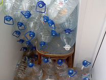 Пустые 5 литровые пластиковые бутылки