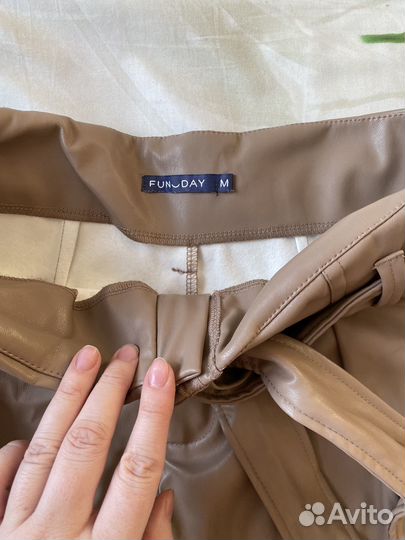 Шорты экокожа