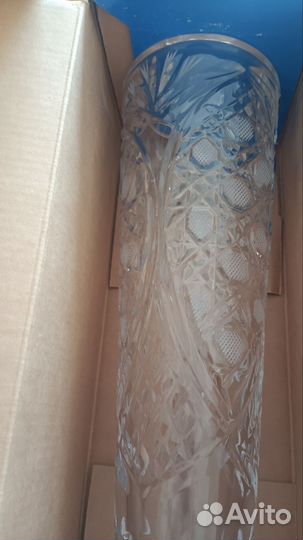 Хрустальная ваза новая