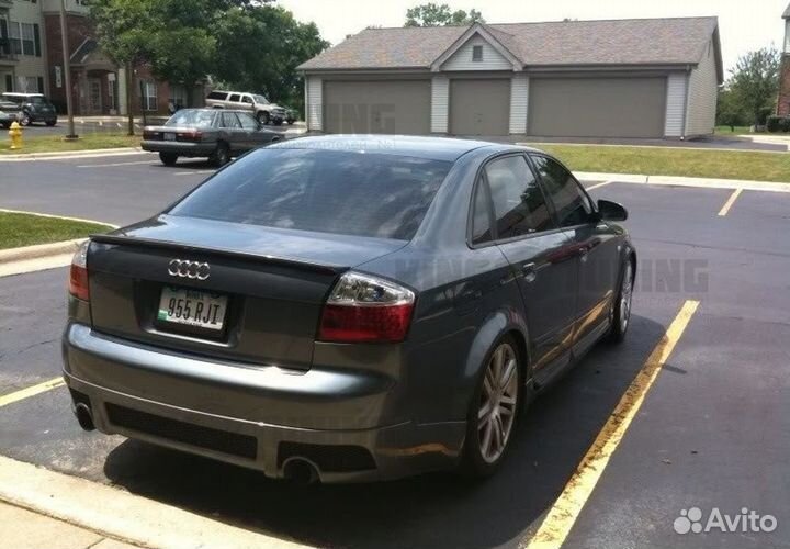 Накладка на задний бампер Audi A4 B6 CSR седан