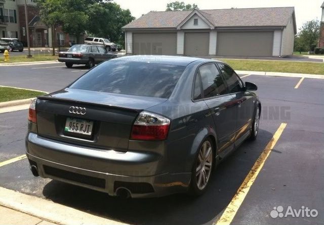 Накладка на задний бампер Audi A4 B6 CSR седан