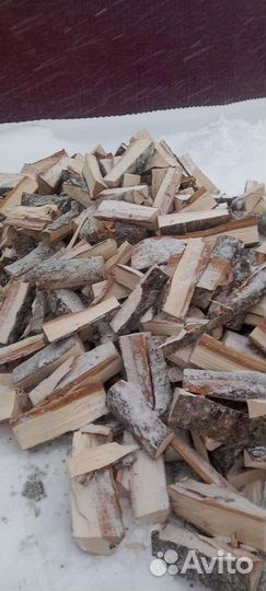 Дрова березовые. Колотые
