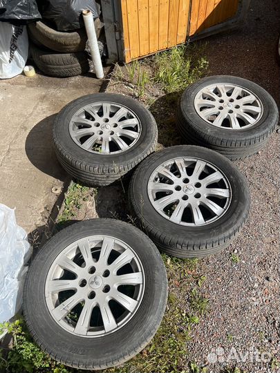 Колеса в сборе r16 летние mitsubishi