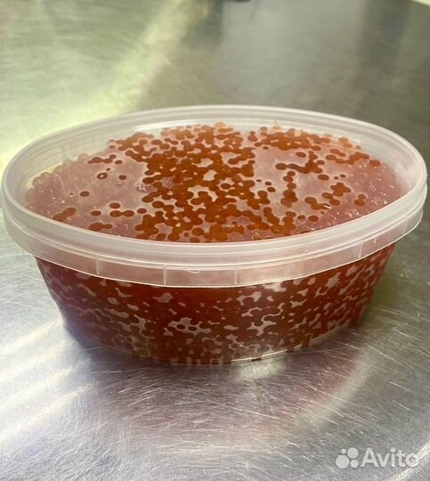 Красная икра горбуши и кеты