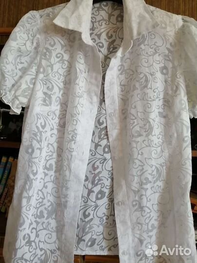 Рубашка белая женская, детская