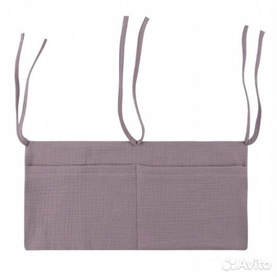 Муслиновый карман для вещей в кроватку