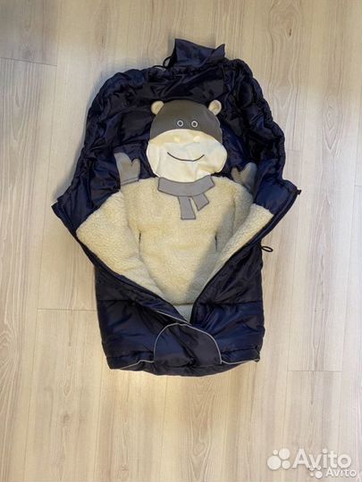 Меховой конверт из овчины в коляску