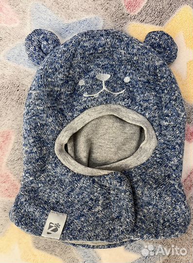 Шапки тёплые детские 44, 46 размер