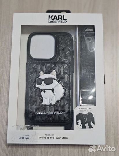 Чехол karl lagerfeld на iPhone 15 pro новый