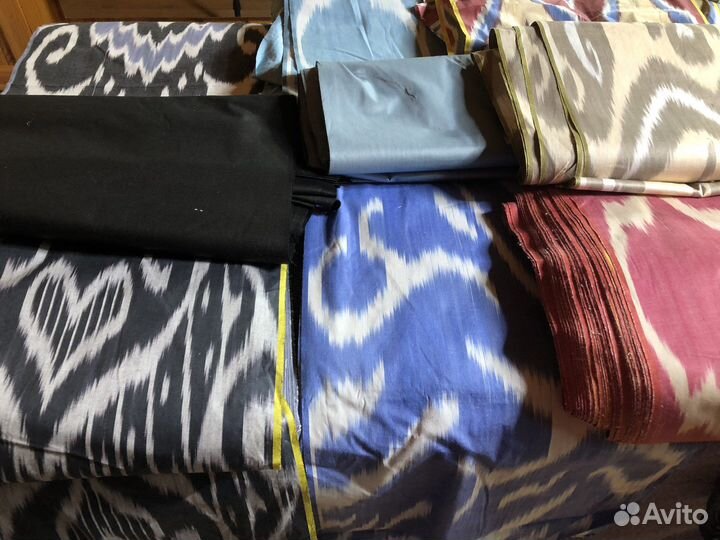 Ткань. Хлопок ручного плетения. Адрас Икат