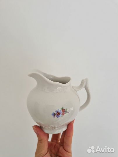 Молочник винтажный фарфор Вербилки