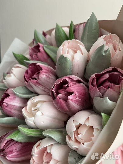 Букет тюльпанов из зефира