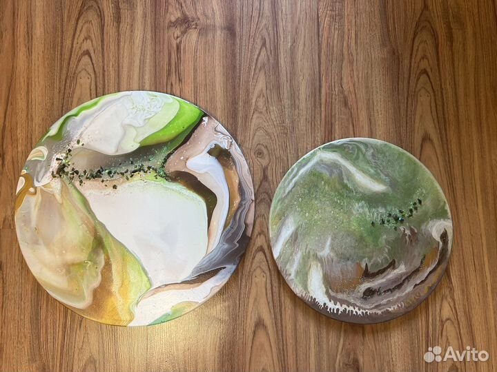 Интерьерная картина абстракция fluid art