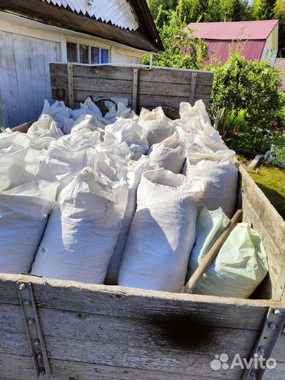 Куринный навоз, помёт в мешках