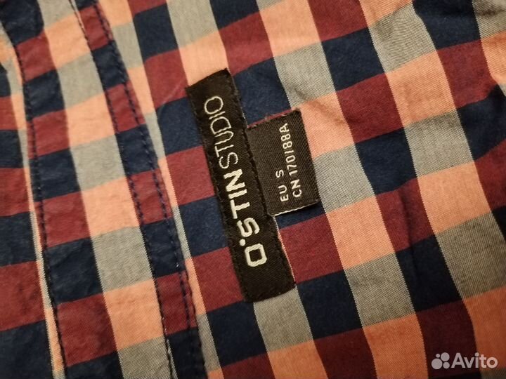 Рубашка в клетку с длинным рукавом