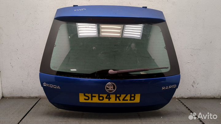 Подсветка номера Skoda Rapid, 2014