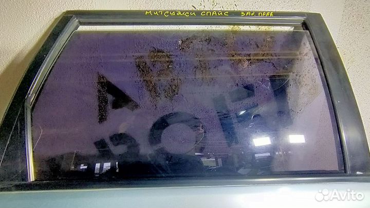 Стекло задней правой двери mitsubishi Space Wagon