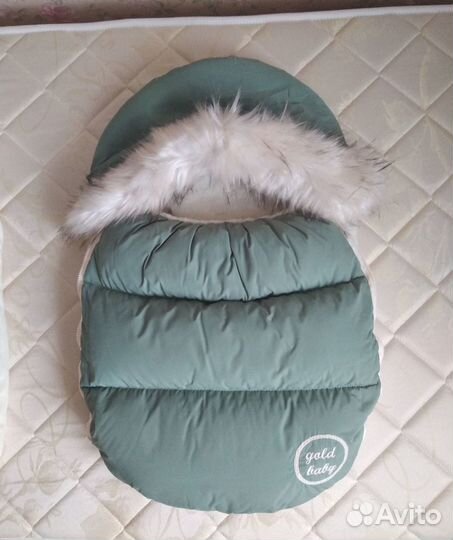 Детский зимний конверт на овчине