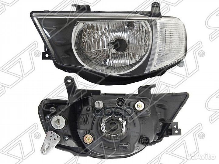 Фара mitsubishi L200/triton 07-14 LH белый габа