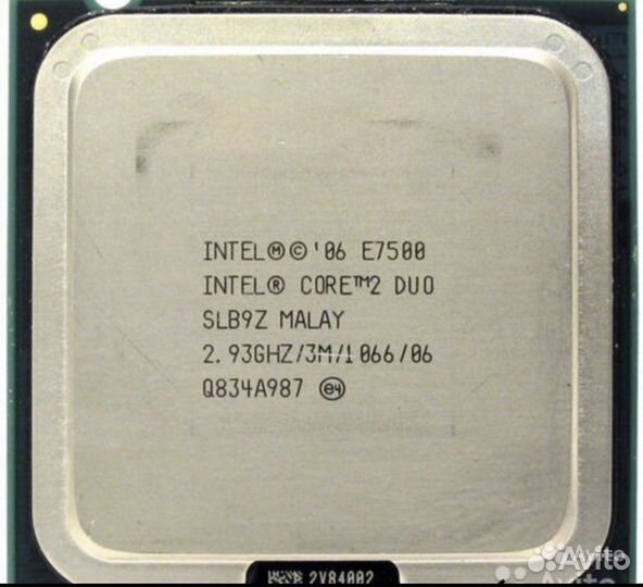 Процессоры intel core 2duo e3400,е5700,е7500