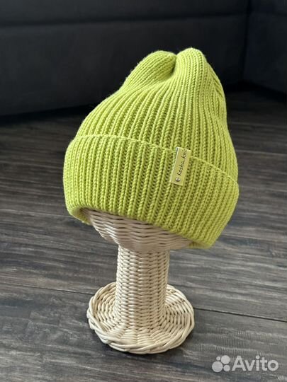 Вязаная шапка 100% меринос