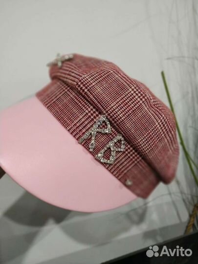 Кепка(драп+кожа) Новая,женская