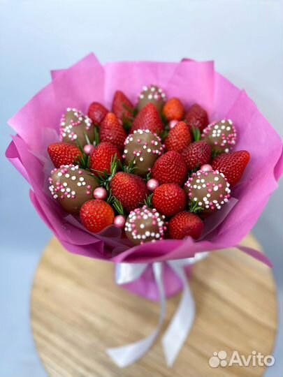 Букет из клубники в шоколаде