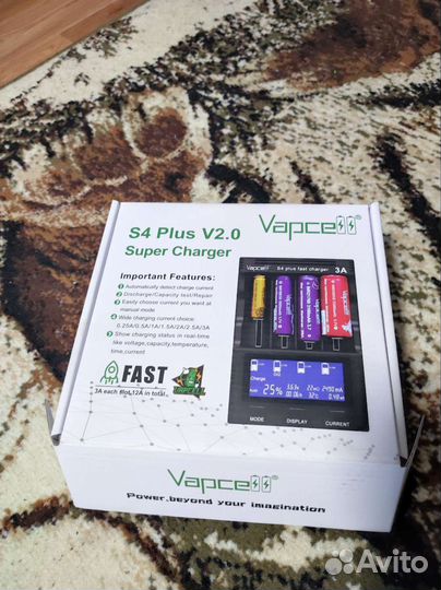 Vapcell s4 plus v2.0