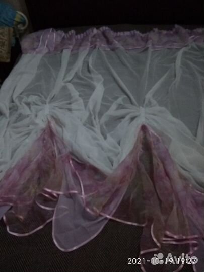 Тюль на кухню, арка