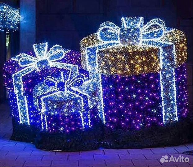 Дюралайт синий двухжильный