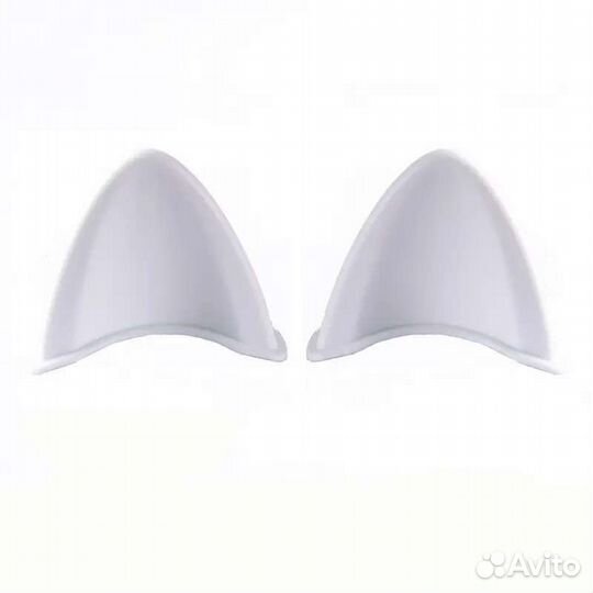 Ушки на мото шлем белые